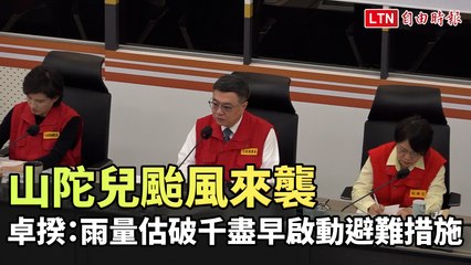 山陀兒颱風逼近！預估雨量破千毫米，卓揆提前部署避難措施🌧️