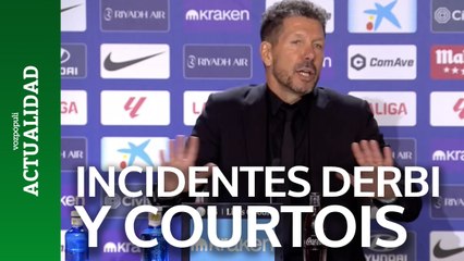 Simeone condena lo ocurrido en el Metropolitano pero también señala a Courtois