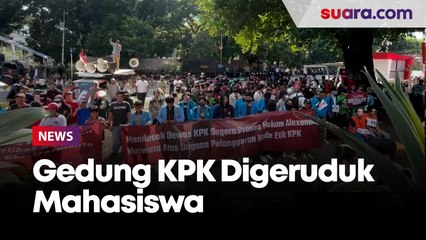 Gedung KPK Digeruduk Mahasiswa, Desak Dewas Usut Pertemuan Marwata dengan Tersangka Kasus TPPU