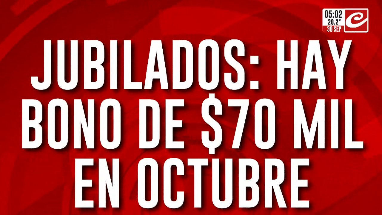 Atención jubilados: se confirmó la entrega de un nuevo bono para ...