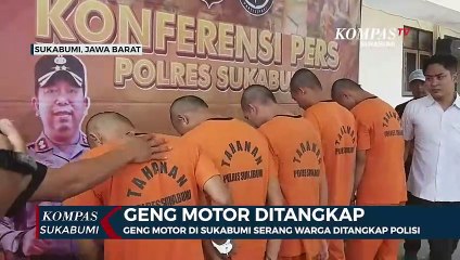 Geng Motor Di Sukabumi Serang Warga Ditangkap Polisi