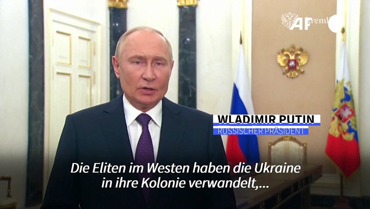 Putin: Westen hat Ukraine 'zu seiner Kolonie gemacht'