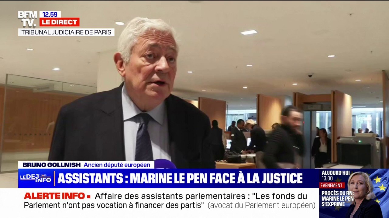 Affaire des faux assistants parlementaires: pour Bruno Gollnisch, "cette affaire n'aurait jamais dû venir devant la justice"