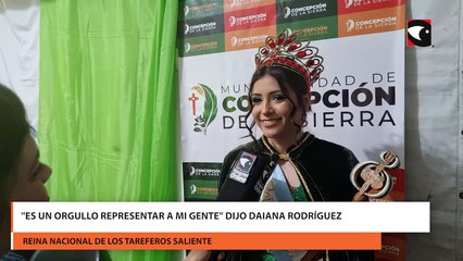 "Es un orgullo representar a mi gente" dijo Daiana Rodríguez