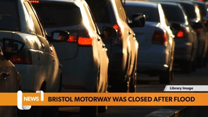 Bristol Motorway closed due to flooding