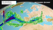 Novo rio atmosférico provocará chuva abundante em Portugal nos primeiros dias de outubro
