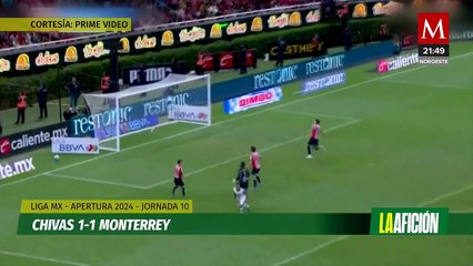 Chivas dejan escapar la victoria ante Monterrey en Guadalajara