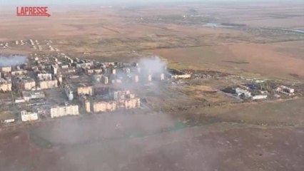 Vuhledar, la città nell'Ucraina orientale rasa al suolo: le immagini dal drone
