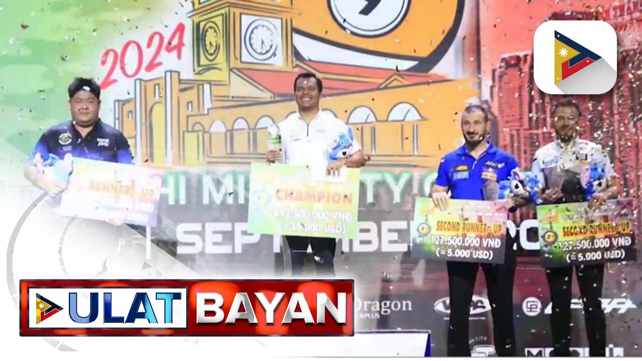 Carlo Biado, nasungkit ang kampeonato sa World Pool Billiard Association Ho Chi Minh 9-Ball Open