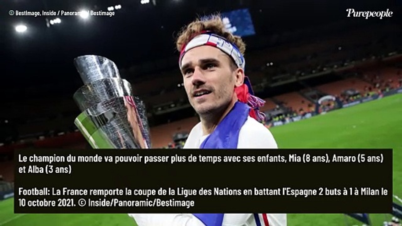 Antoine Griezmann tire sa révérence avec les Bleus : connaissez-vous l'incroyable point commun qui lie ses trois enfants ?