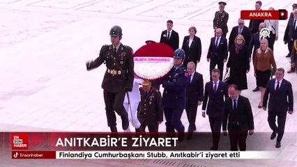 Finlandiya Cumhurbaşkanı Stubb, Anıtkabir'i ziyaret etti