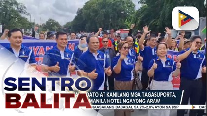 Mahigpit na seguridad, ipinatutupad sa Manila Hotel Tent City para sa COC filing; mga nais kumandidato at kanilang supporters, dumagsa