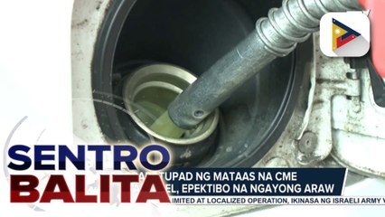 Mandatory na paghahalo ng 3% coconut biodiesel sa diesel, simula na ngayong araw ayon sa DOE