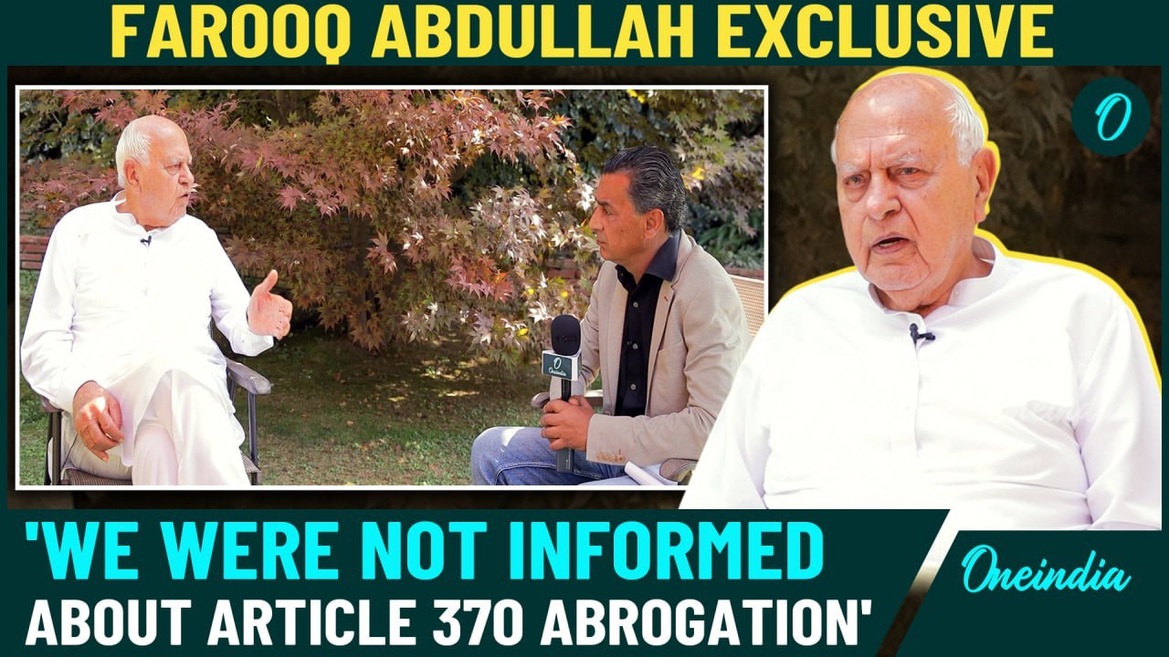 Exclusive Interview: Farooq Abdullah on Article 370, J&K Elections, Omar Abdullah & More | Oneindia