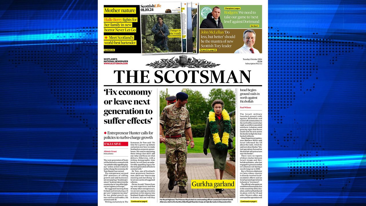 The Scotsman Bulletin Tuesday October 01 2024 #Politics