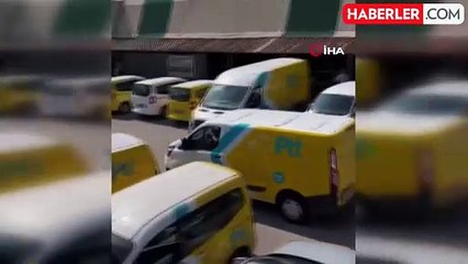 PTT Turnuvası İçin Dağıtım Araçlarıyla Gelen Çalışanlar Tepki Topladı