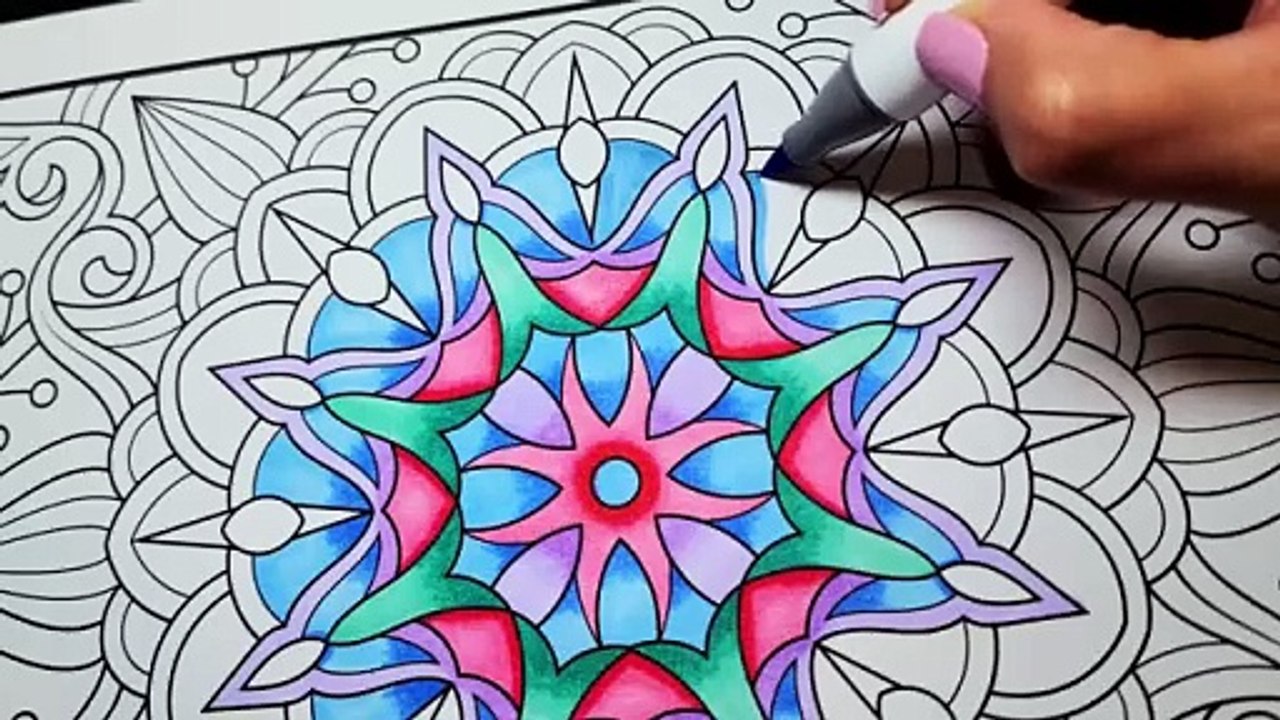Free Mandala Coloring Page video Dailymotion