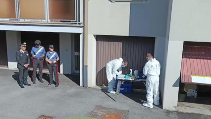 Viadana, il sopralluogo dei Ris nel garage dell'omicidio
