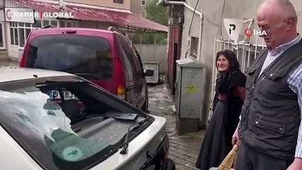 Kütahya'da sağanak: Pazar esnafının zor anları