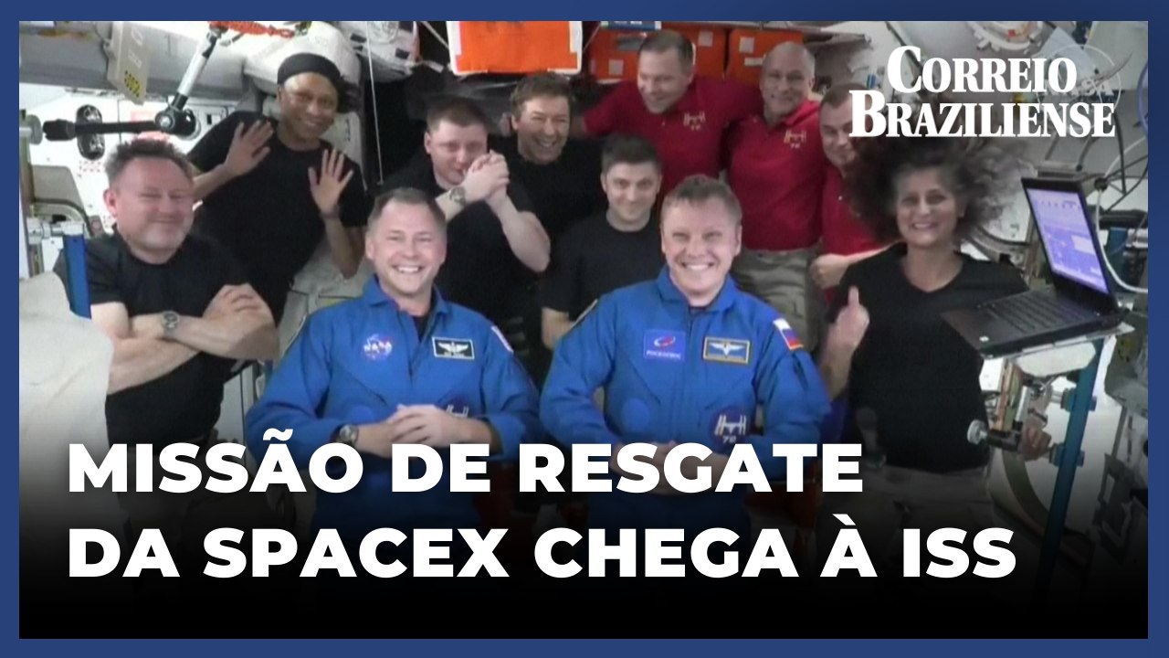 Missão da SpaceX para resgatar astronautas "presos" no espaço chega à ISS