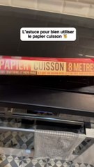 L’astuce pour bien utiliser le papier cuisson ‍ Mon livre est dispo en précommande  : le LlEN est dans ma Bl0 ️ -PUBLlClTE