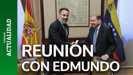 Santiago Abascal mantiene un encuentro con Edmundo González en el Congreso