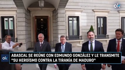 Abascal se reúne con Edmundo González y le transmite su heroísmo contra la tiranía de Maduro
