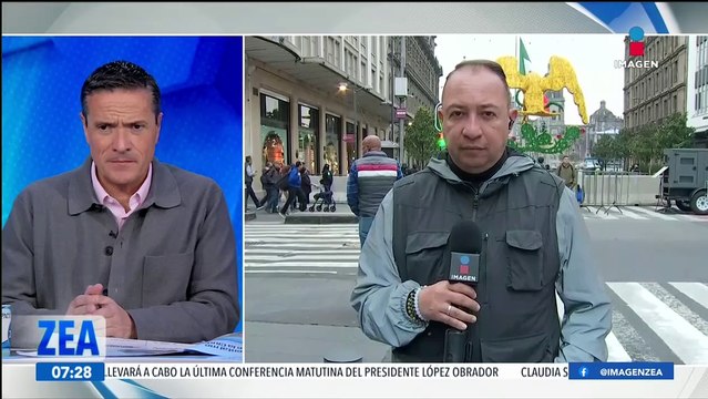 Envallado y bajo reguardo, así luce el Zócalo de la CDMX ante la toma de protesta de Claudia Sheinabaum