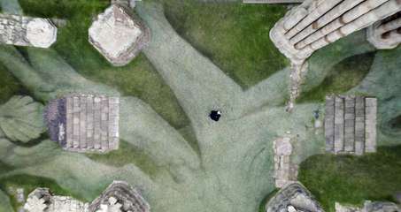 National Lottery Game Changer land art at Whitby Abbey