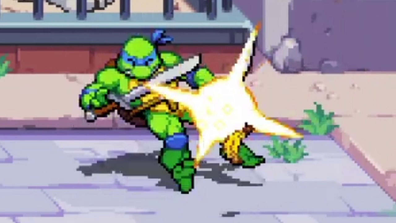 Banana KO?! Teenage Mutant Ninja Turtles Shredder's Revenge Funny Moment