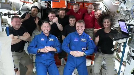 SpaceX crew to return stranded astronauts arrives at ISS