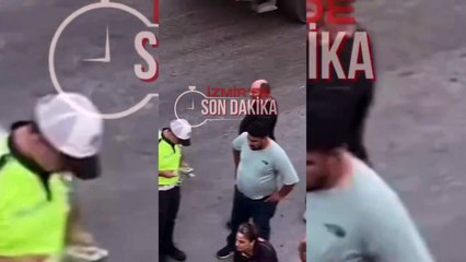 Скачать видео: İzmir Gaziemir'de trafik kazası | Motosiklet sürücüsü yaralı