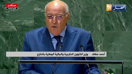 عطاف من نيويورك..ممثل دولة من هذا الجوار تجرأ على بلدي بكلام وضيع