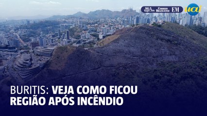 Buritis: drone mostra estrago provocado por queimada