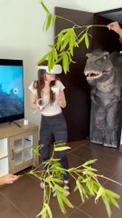 This VR game becomes a prank! #shorts