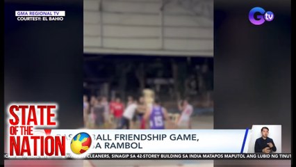 Basketball friendship game, nauwi sa rambol |SONA