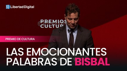 Las emocionantes palabras de David Bisbal tras recibir el Premio de Cultura de la Comunidad de Madrid