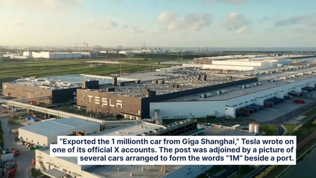 Tesla Exports 1 Millionth Vehicle From Its Giga Shanghai Facility, 4 Years After Its First Shipment