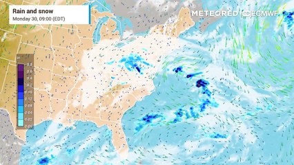 Rain for the Appalachians, heat out West