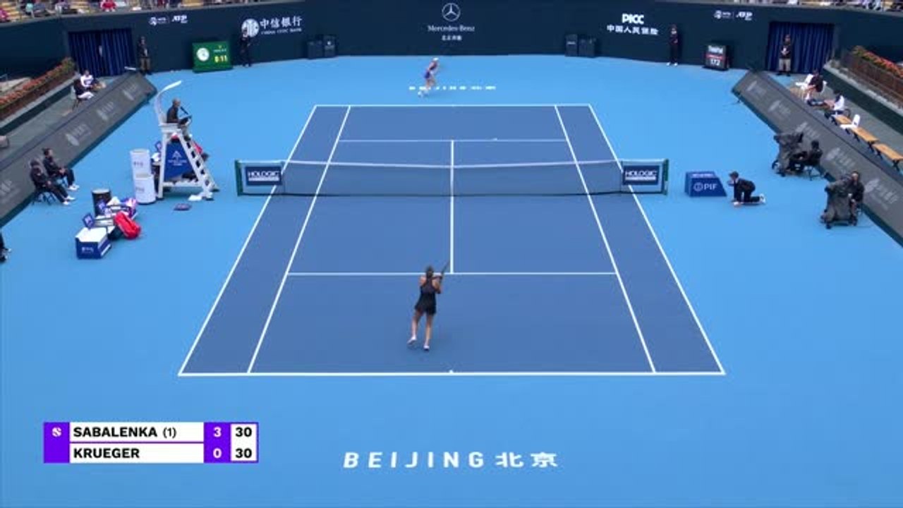 Sabalenka stretches unbeaten run to 14 matches