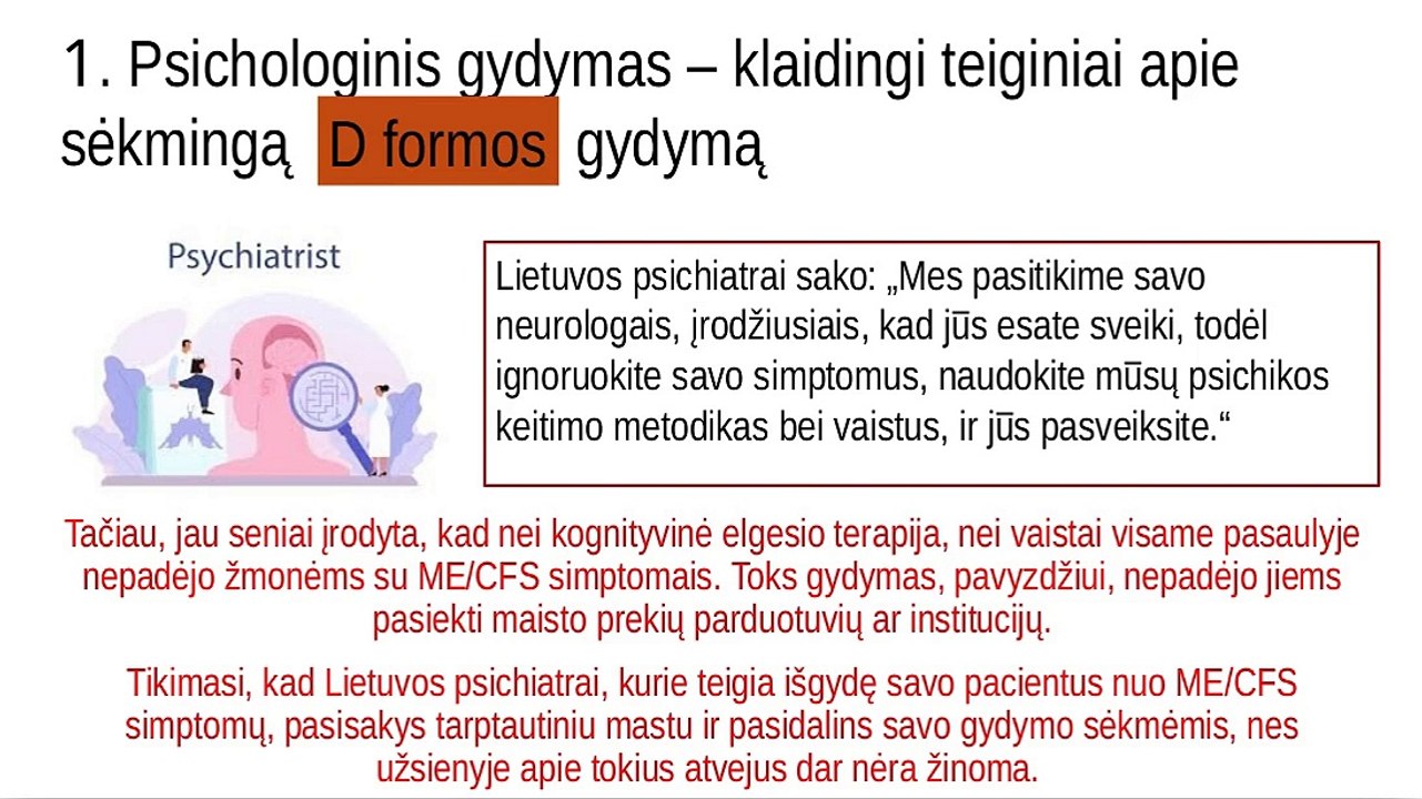 4 ME CFS negalios formos