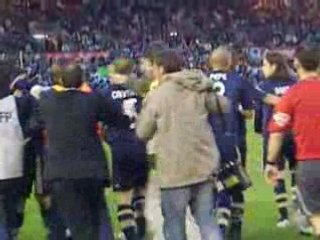 santander-real madrid les joueurs fetent la victoire