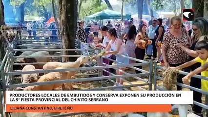 Productores locales de embutidos y conserva exponen su producción en La 9° Fiesta Provincial del Chivito Serrano