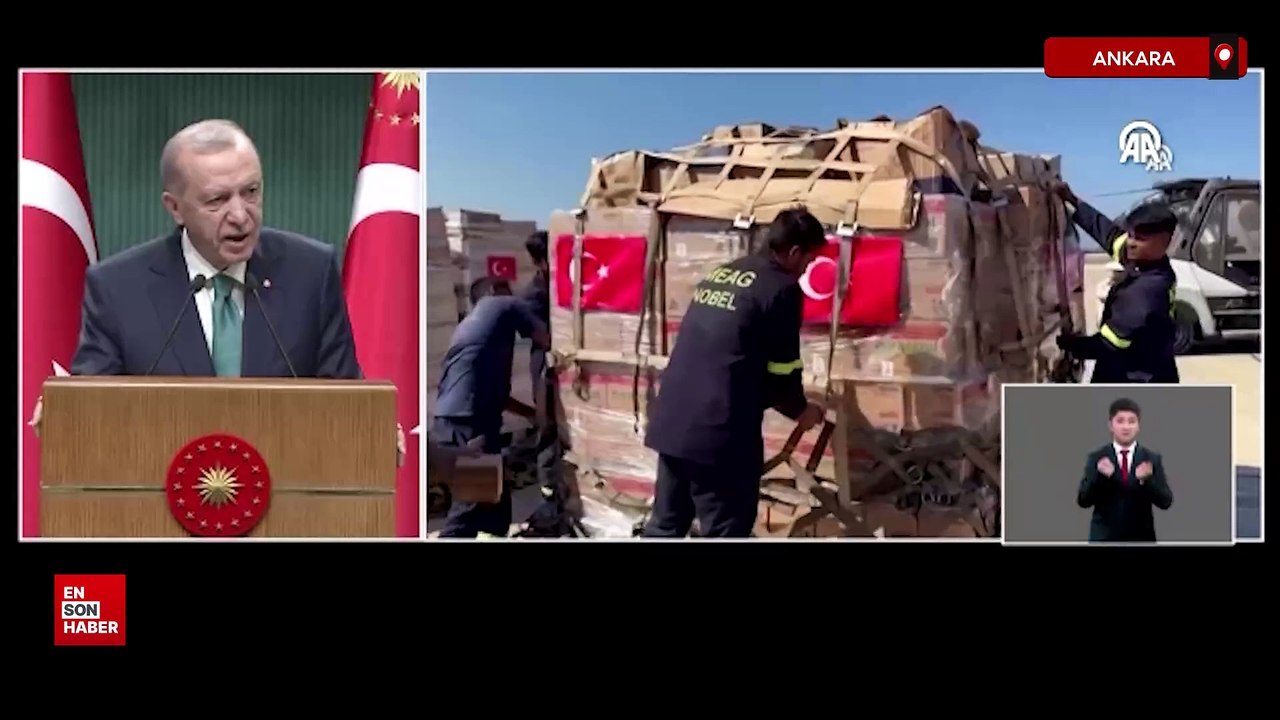 Cumhurbaşkanı Erdoğan'dan Lübnan açıklaması: 30 ton yardım gönderdik