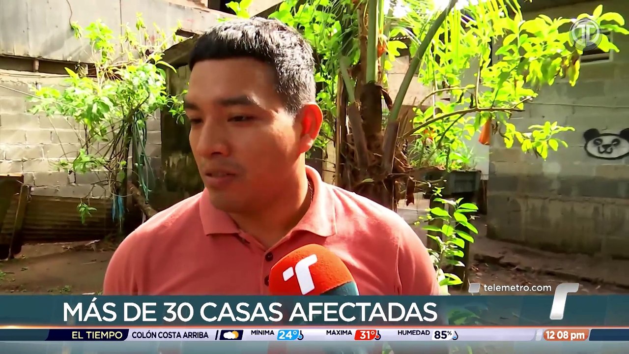 Más de 30 casas afectadas en Viejo Veranillo por desborde de río Curundú