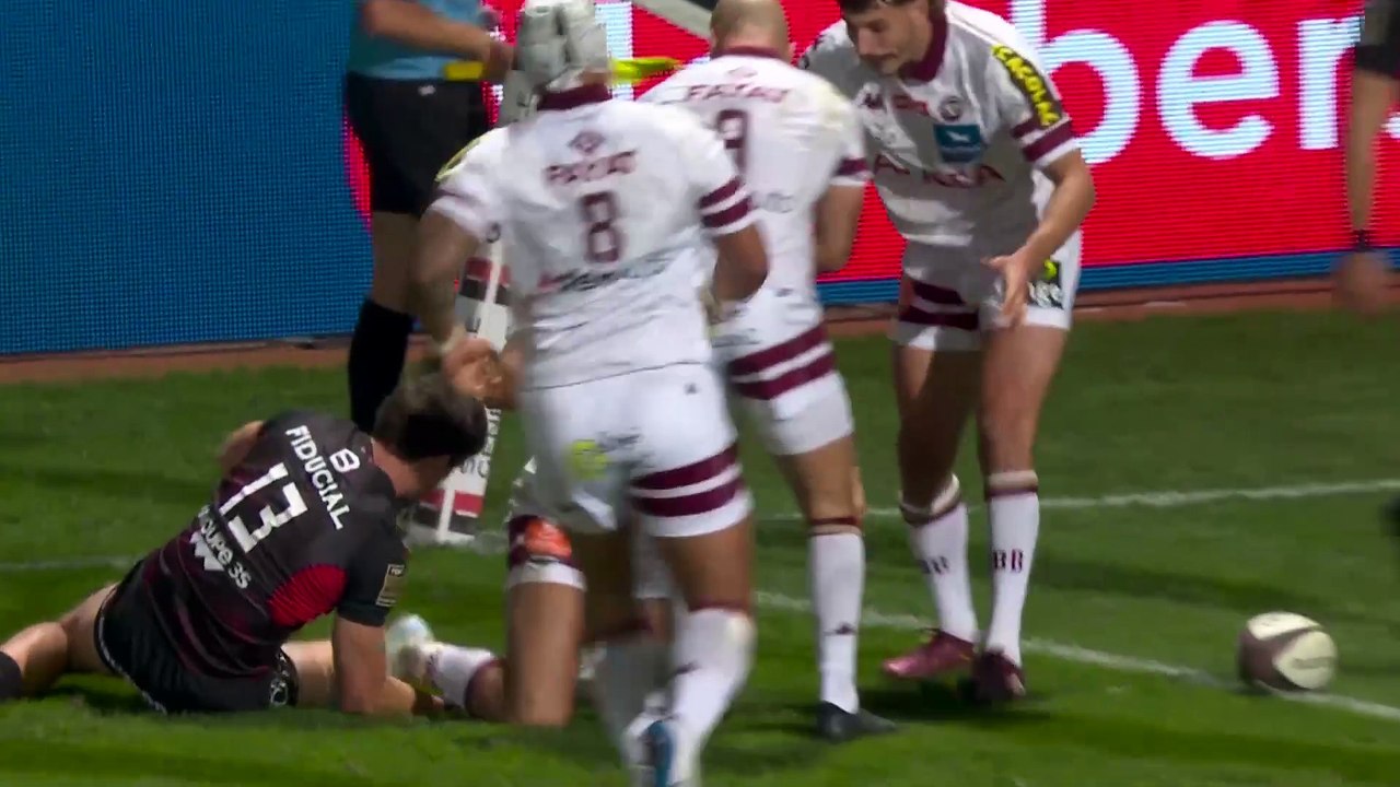 TOP 14 - Essai de Louis BIELLE-BIARREY (UBB) - Stade Toulousain - Union Bordeaux-Bègles