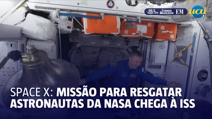 Space X: missão para resgatar astronautas da NASA chega à ISS
