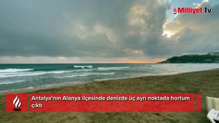 Antalya’da 3 ayrı noktada hortum çıktı, tatilciler deniz keyfine ara vermedi, hortumlar kamerada