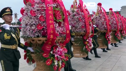 الرئيس الصيني يُشارك بتكريم حافل للمحاربين الذين سقطوا في الحرب العالمية الثانية