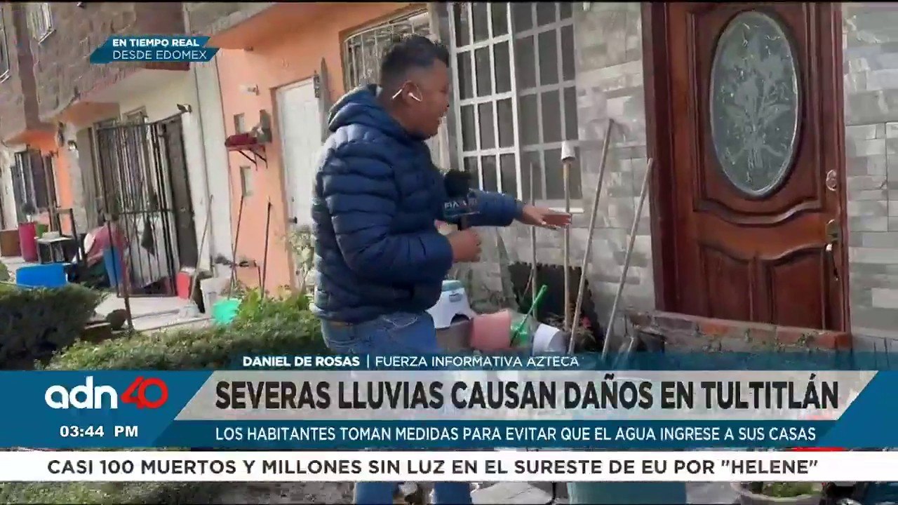 ¡De nuevo bajo el agua! Intensas lluvias causan daños en Tultitlán
